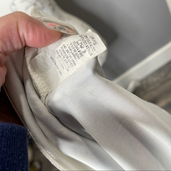 Pink Blush Floral Blue White Maxi Dress Size Small Boho Beach USA - Picture 3 of 3